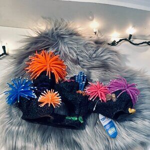 NWT Top Fin Coral Anemone Cave Glow in the Dark Aquarium Decor READ